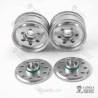Pair of Wide Mercedes Front Aluminum Rims for ball-bearings
LESU W-2053-A