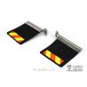 Black mud flaps with brackets for American RC truck TAMIYA 1/14 - LESU GW-K003