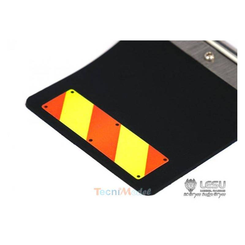 Black mud flaps with brackets for American RC truck TAMIYA 1/14 - LESU GW-K003