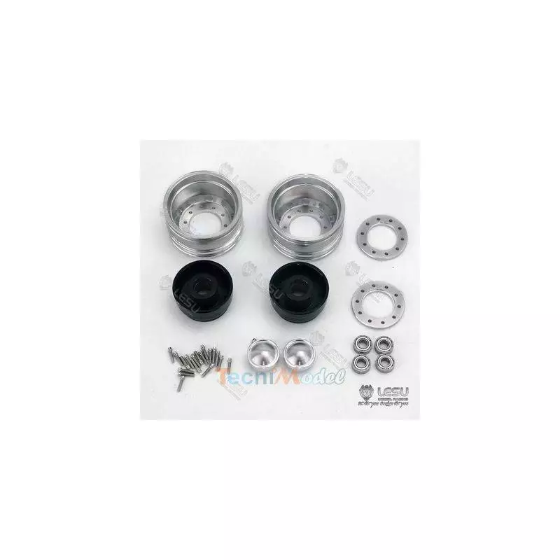 Paire de jantes alu avant LESU pour hexagones LESU W-2051-B