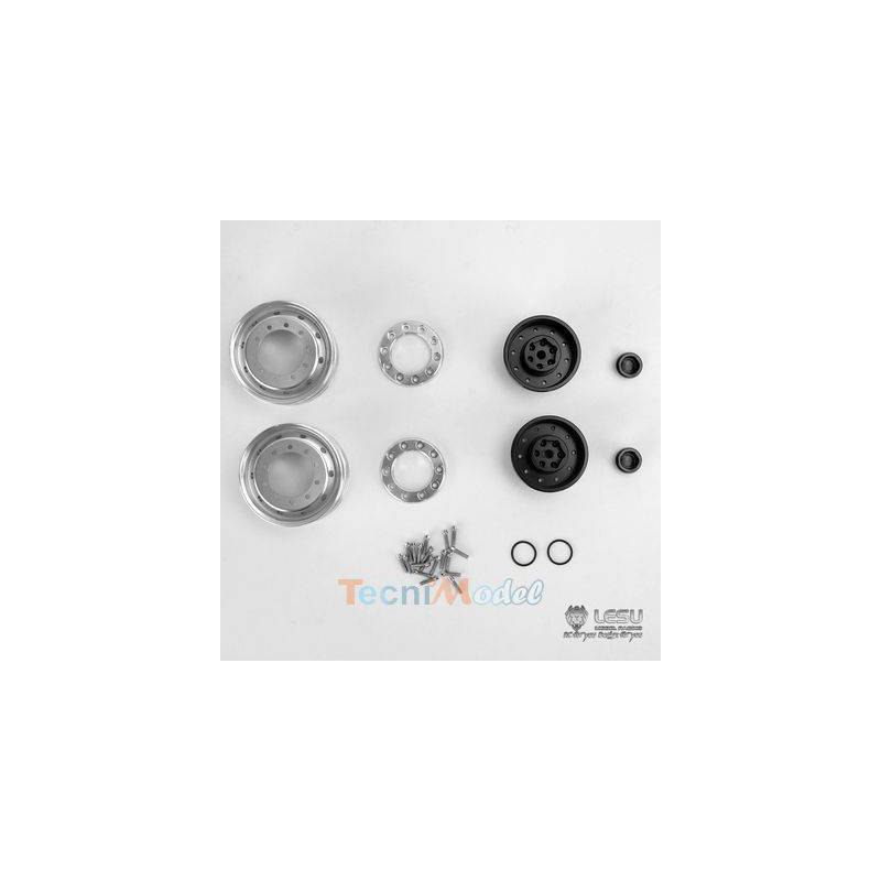 Paire de jantes alu avant LESU pour hexagones