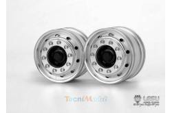 Paire de jantes alu avant pour Volvo par LESU (pour hexagones) - LESU W-2049-B