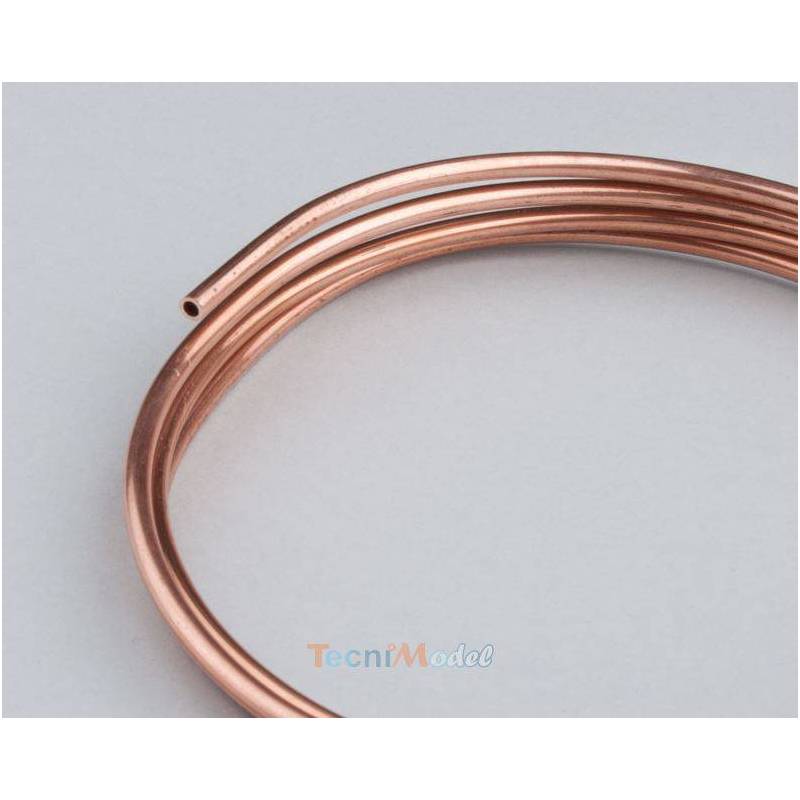 Tube de cuivre Ø3mm x Ø2mm 1m