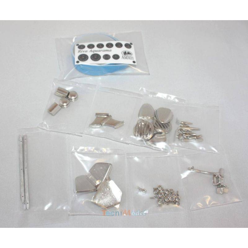 Fitting Set for Italian runabout Riva 1/10 by Amati - AMATI 1842