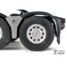 Pair of twin aluminum rims for Mercedes 1/14 RC Trucks by LESU