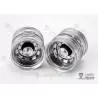 Pair of twin rims for a Volvo 1/14 radio-controlled truck by LESU