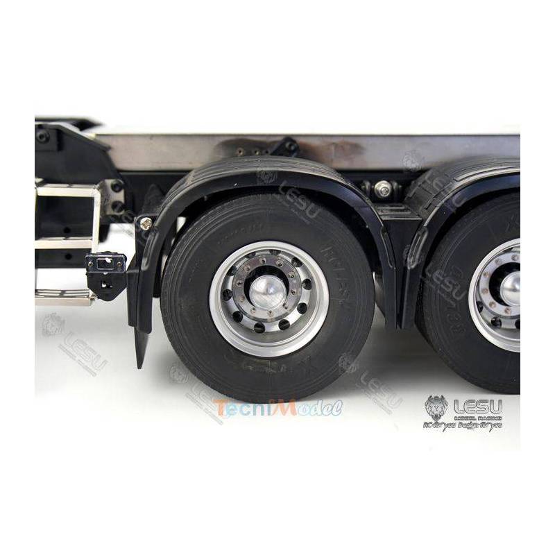 Pair of twin rims for a Volvo 1/14 radio-controlled truck by LESU