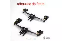 Paire de ressorts à lames pour essieu avant simple Lesu réhausse de 9mm