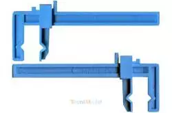 2 Serre-joint plastique petit modèle 85mm KRICK 455663