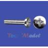 10x M2.5x10mm domed-head galvanized steel screws - KRICK 51012