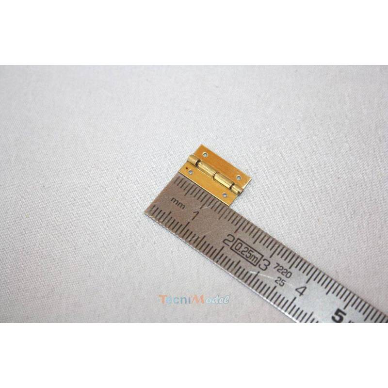 10 Metal Hinges 9x15mm AERONAUT 780904
