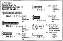 Sachet de vis A pour remorque fourgon 56307