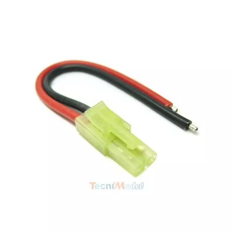 Prise mini Tamiya mâle avec câble 18AWG 10cm