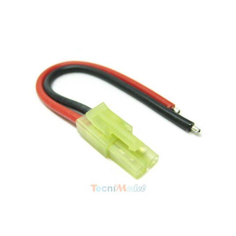 1 Prise mini Tamiya mâle avec câble 18AWG 10cm CML DISTRIBUTION ET0626