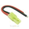 Prise mini Tamiya mâle avec câble 18AWG 10cm