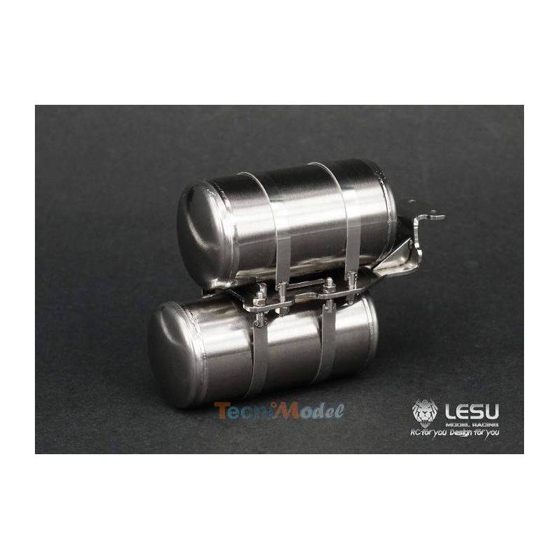 Stainless steel air tanks for 1/14 RC Truck Arocs 3348 - LESU G-6157