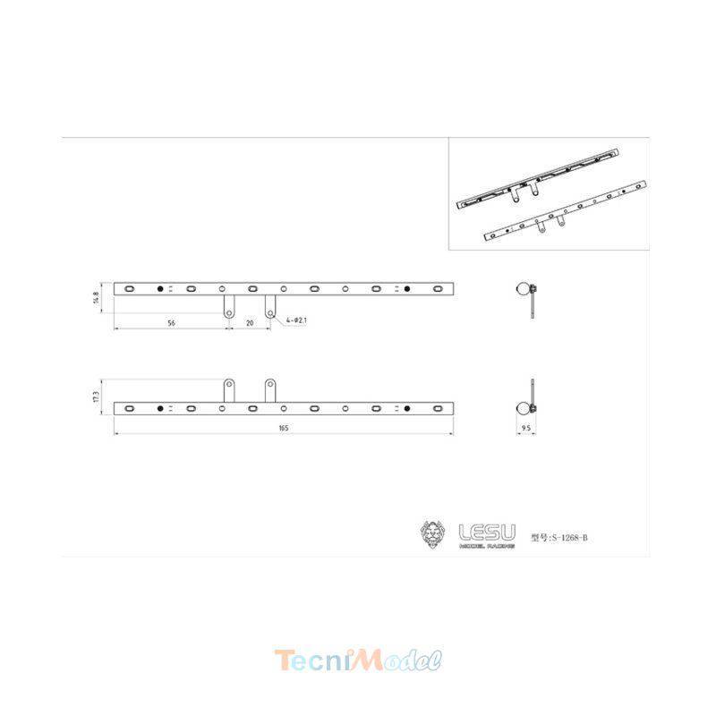 Barres de leds latérales longues LESU S-1268-B