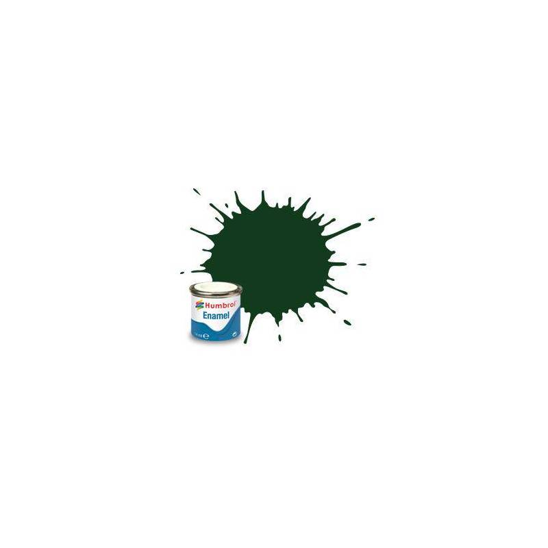 Peinture maquette Enamel - Humbrol No 3 Vert Brunswick 14ml