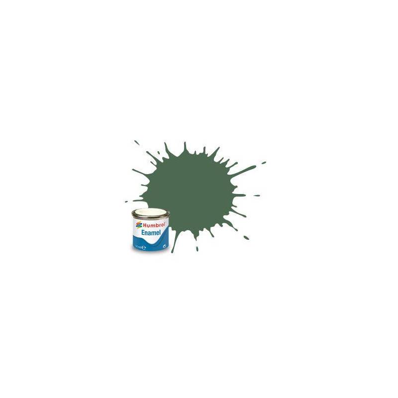 Peinture maquette Enamel - Humbrol No 76 Vert Uniforme Mat 14ml