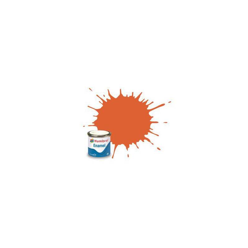 Peinture maquette Enamel - Humbrol No 82 Orange de Garniture Mat 14ml