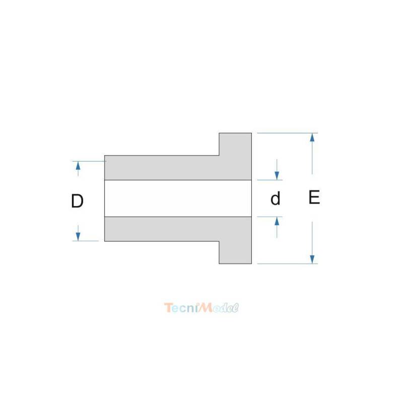 2 Delrin rings ø5xø8x10mm