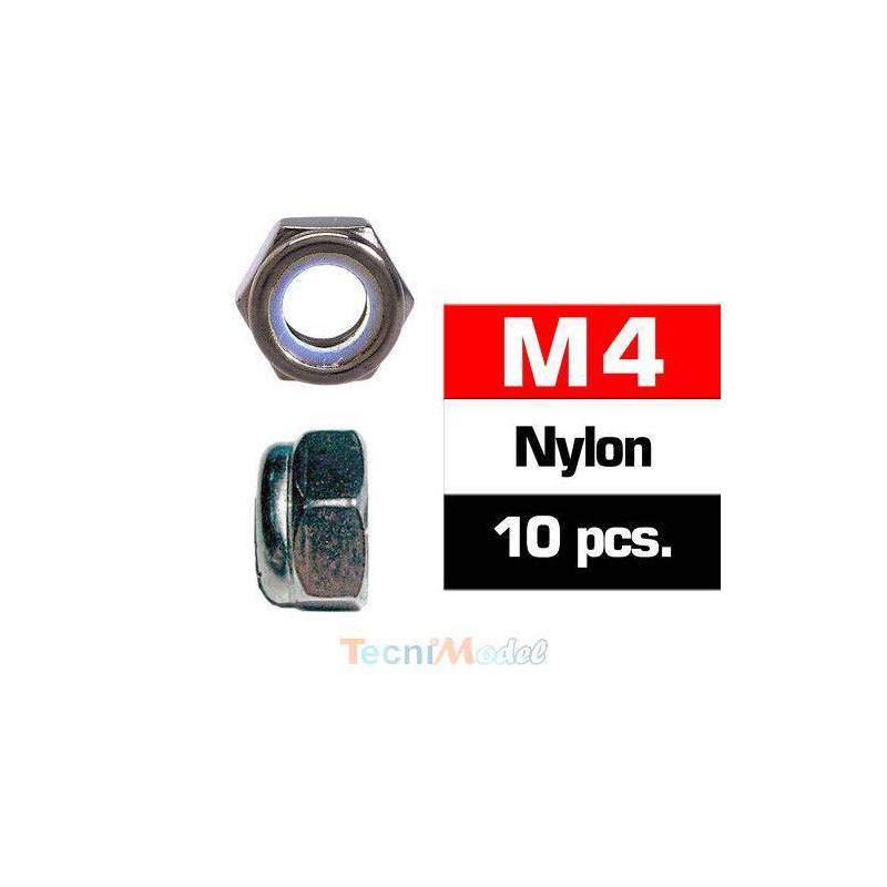 Ecrous freins M4 (x10) Acier Zingué