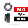 Ecrous Nylstop M4 (x10) Acier Zingué MODELIX UR165400