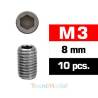Vis STHC M3x8mm (x10) Acier Zingué