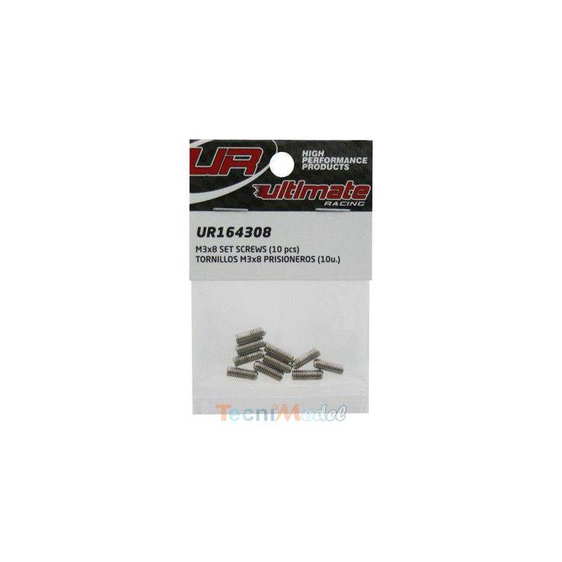 Vis STHC M3x8mm (x10) Acier Zingué MODELIX UR164308