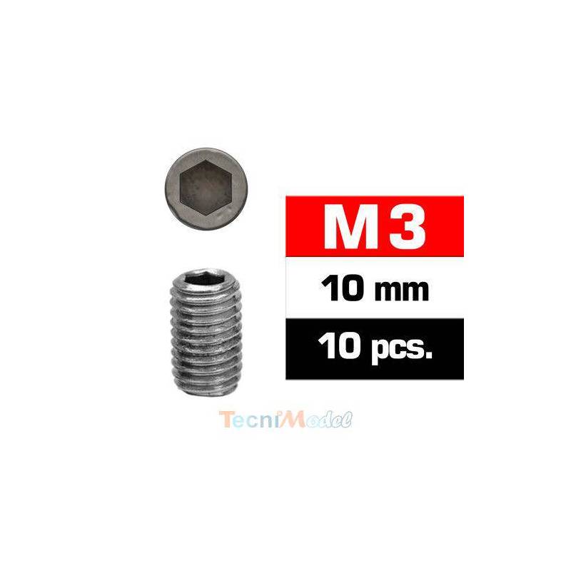 Vis STHC M3x10mm (x10) Acier Zingué MODELIX UR164310