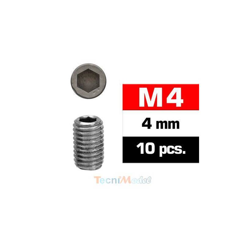 Vis STHC M4x4mm (x10) Acier Zingué
