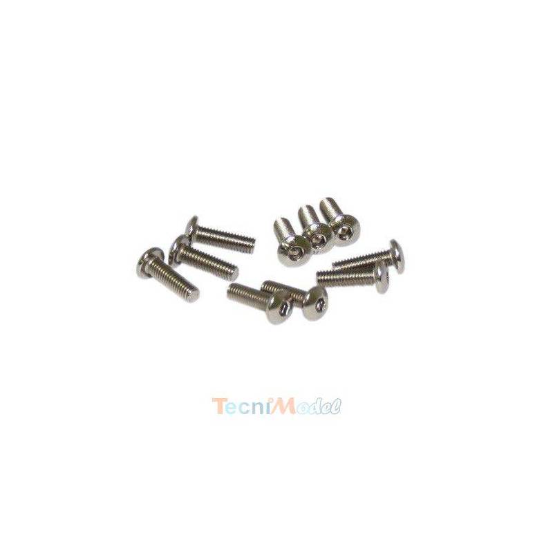 Vis TBHC M3x10mm (x10) Acier Zingué MODELIX UR162310