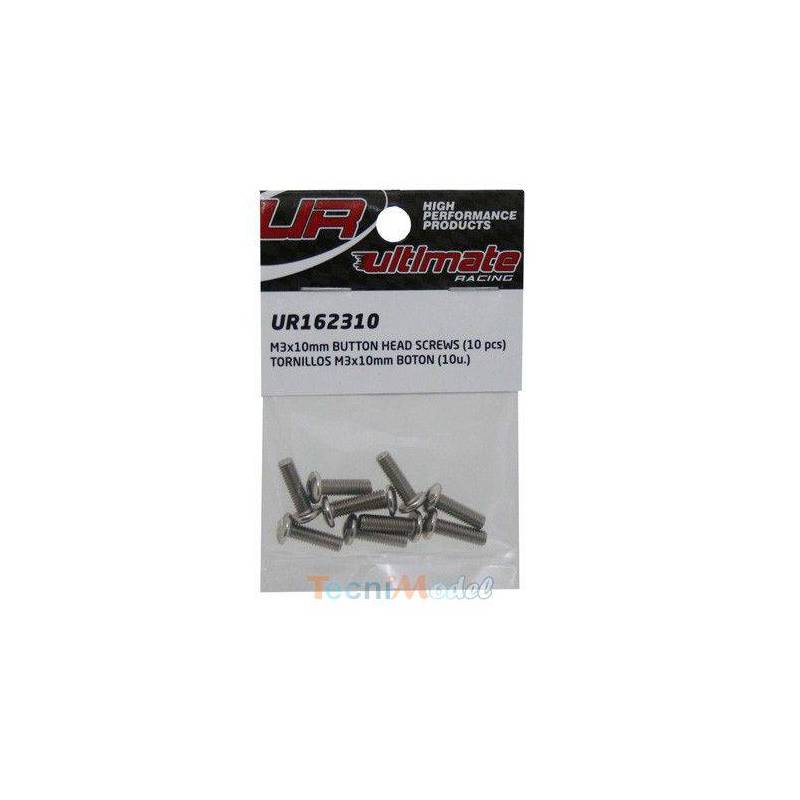 Vis TBHC M3x10mm (x10) Acier Zingué MODELIX UR162310