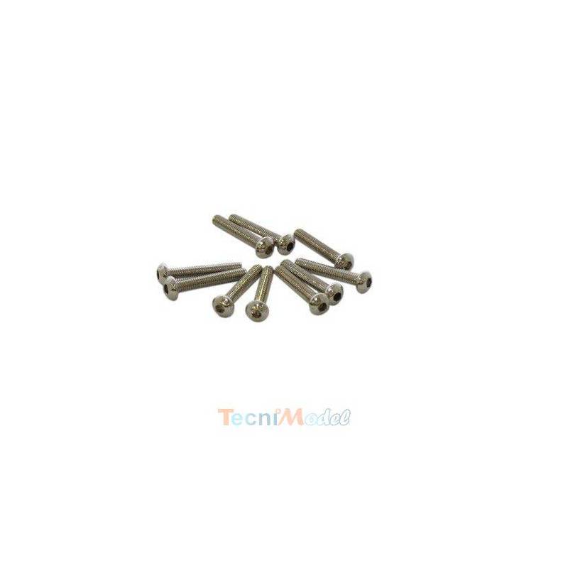 Vis TBHC M3x16mm (x10) Acier Zingué MODELIX UR162316