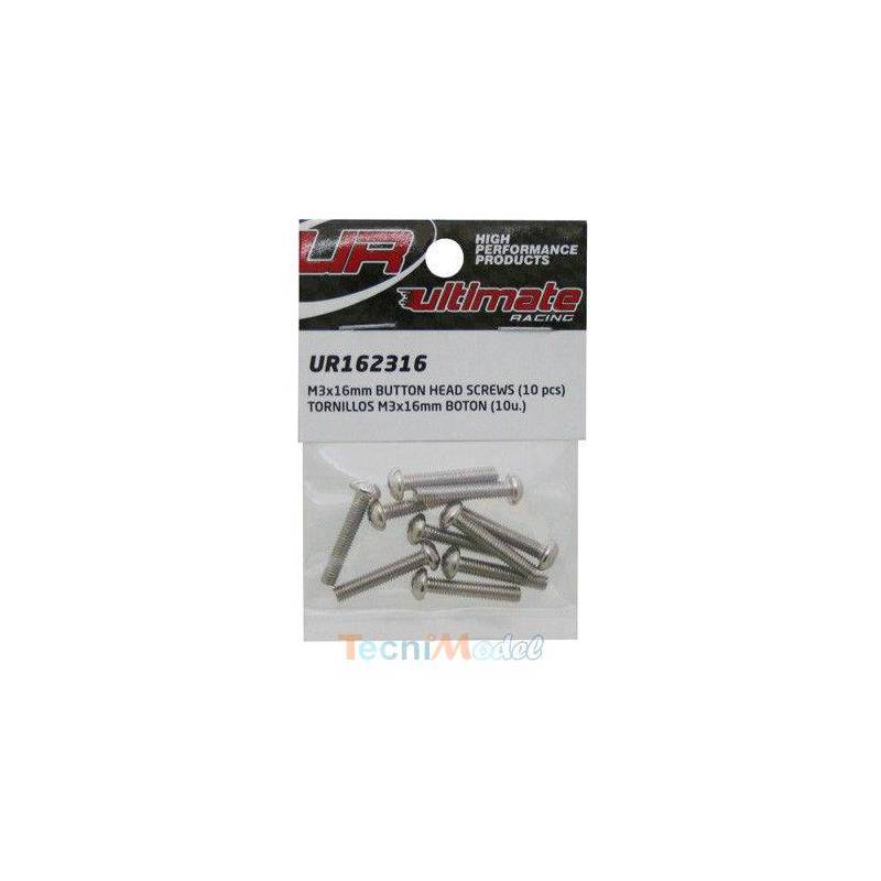Vis TBHC M3x16mm (x10) Acier Zingué MODELIX UR162316