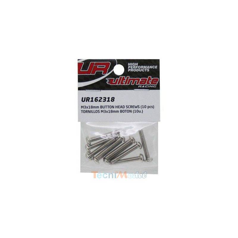 Vis TBHC M3x18mm (x10) Acier Zingué MODELIX UR162318