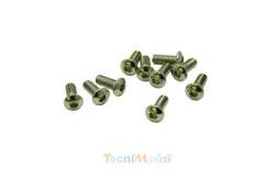 Vis Hexagon socket button head screws M4x6mm (x10) Acier Zingué