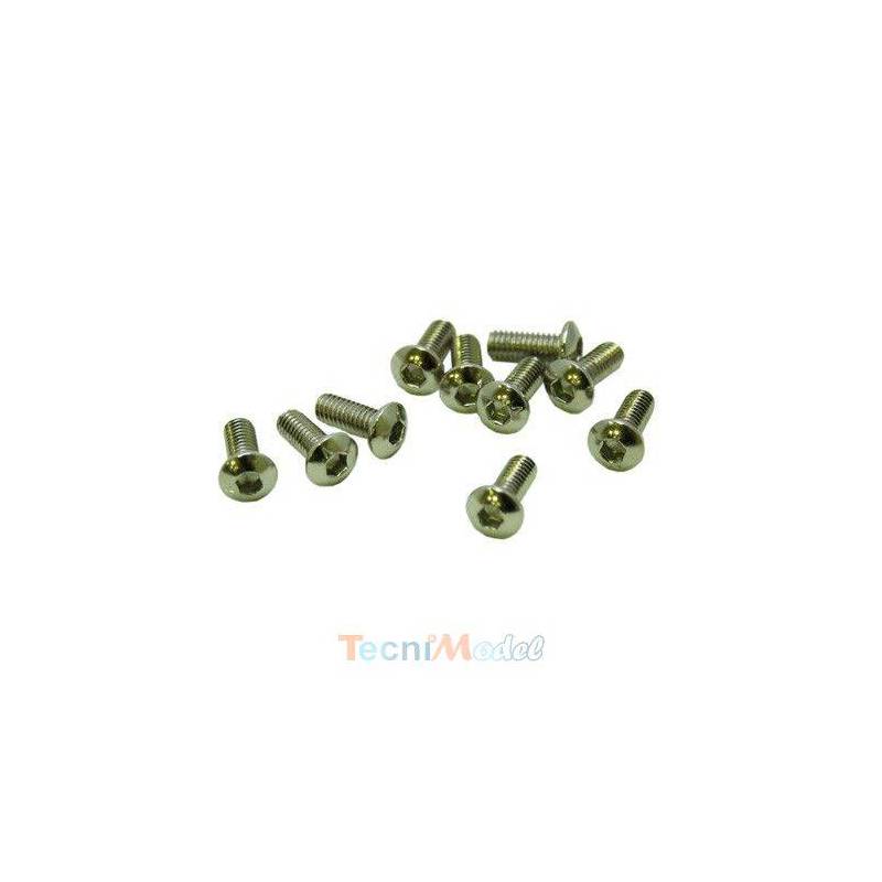 Vis Hexagon socket button head screws M4x6mm (x10) Acier Zingué