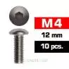 Vis TBHC M4x12mm (x10) Acier Zingué MODELIX UR162412