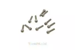 Vis TCHC M2.5x8mm (x10) Acier Zingué