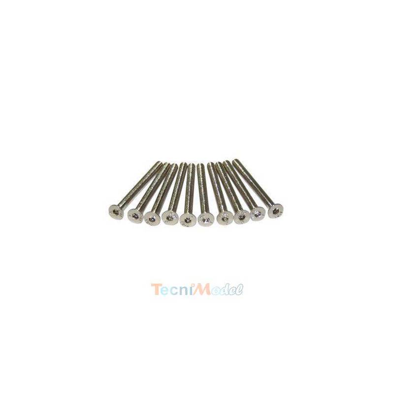 Vis TFHC M3x35mm (x10) Acier Zingué MODELIX UR161335