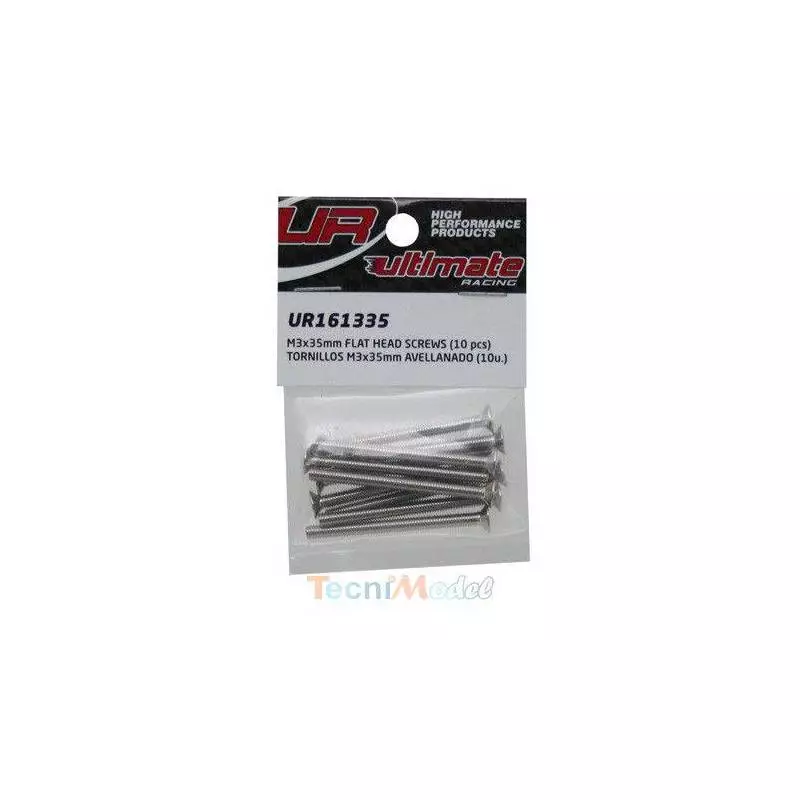 Vis TFHC M3x35mm (x10) Acier Zingué MODELIX UR161335