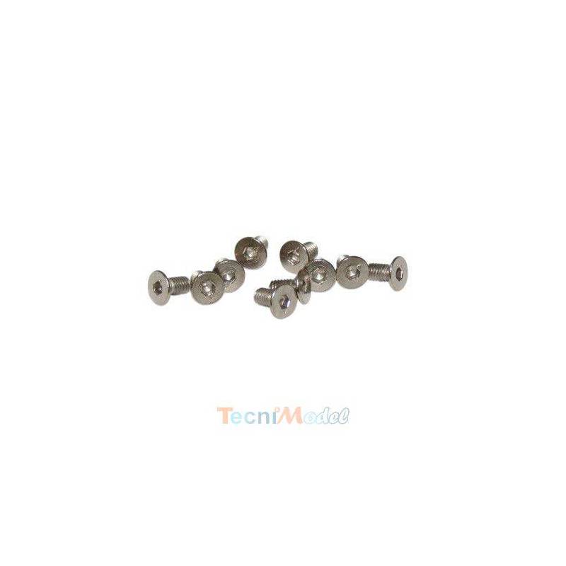 Vis TFHC M4x12mm (x10) Acier Zingué