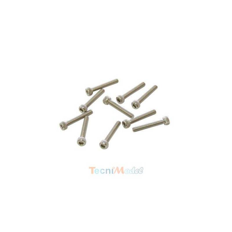 Vis TCHC M2.5x16mm (x10) Acier Zingué