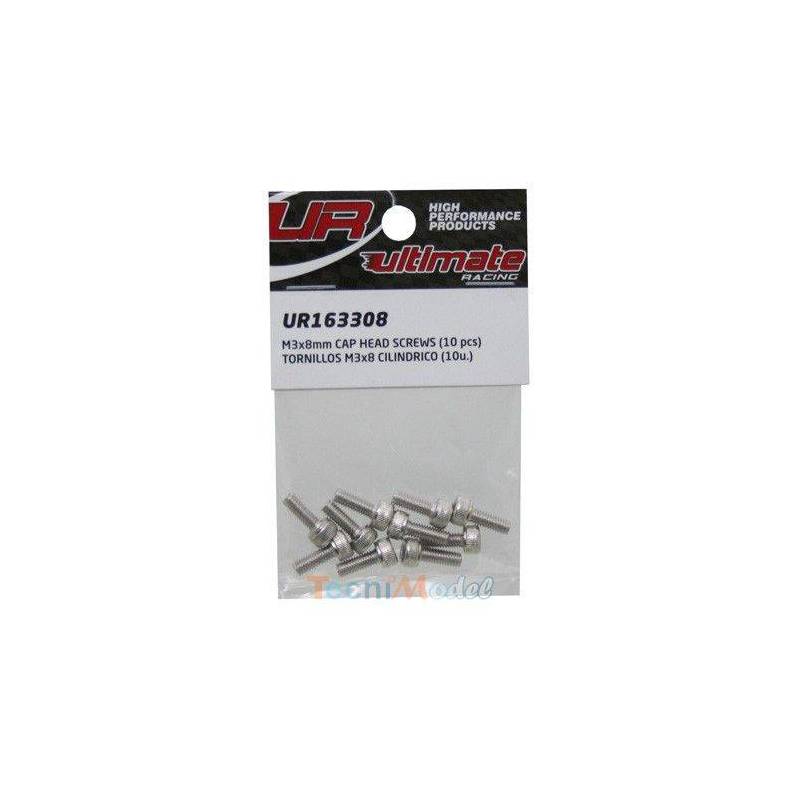 Vis TCHC M3x8mm (x10) Acier Zingué