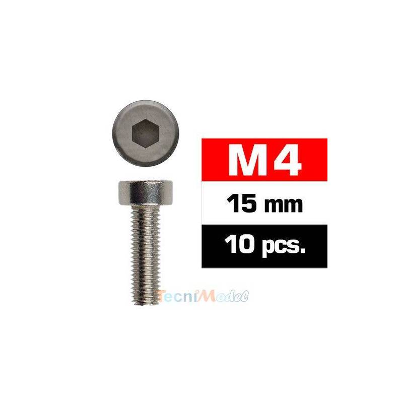 Vis TCHC M4x15mm (x10) Acier Zingué