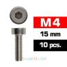 Vis TCHC M4x15mm (x10) Acier Zingué