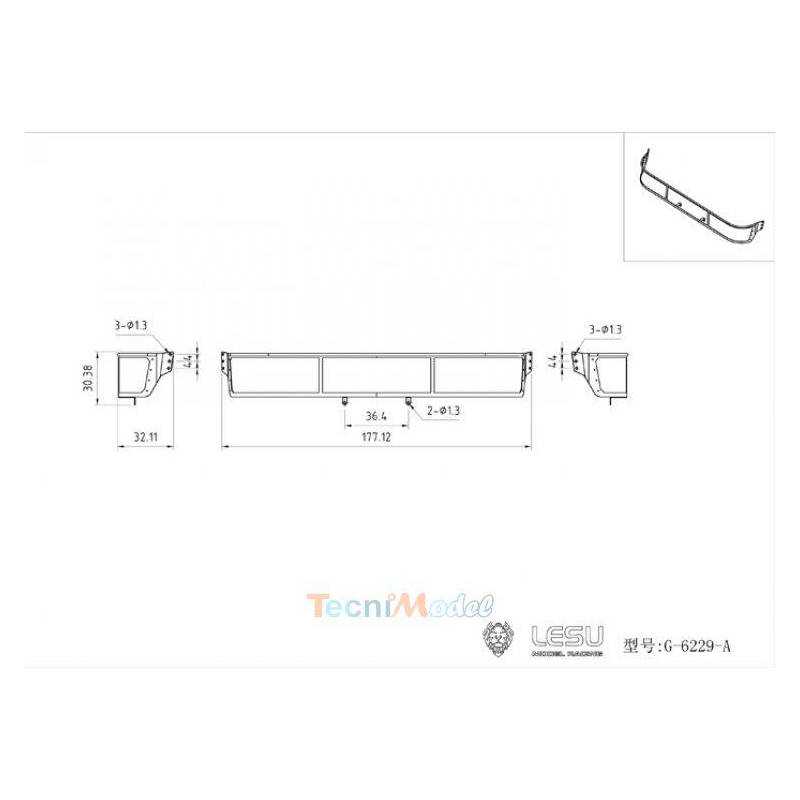 Pare-Pierres pour Volvo 1/14 LESU G-6229-A