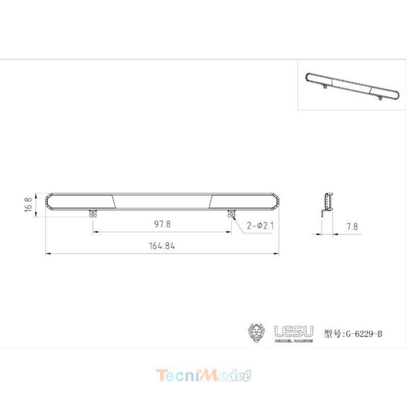 Pare-Pierres pour Volvo 1/14 (modèle B) LESU G-6229-B