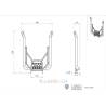 Dual Exhaust for the Rear of a 1/14 Scale RC Truck Cab - LESU G-6248